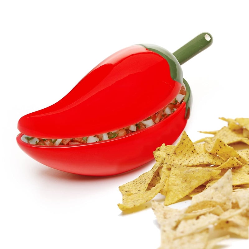 Progressive Prepworks by Progressive Salsa Bowl with Spoon - Great for Homemade Salsa and Pico De Gallo, Dips, Party foods, Condiments, Sauces and Toppings - Image 2