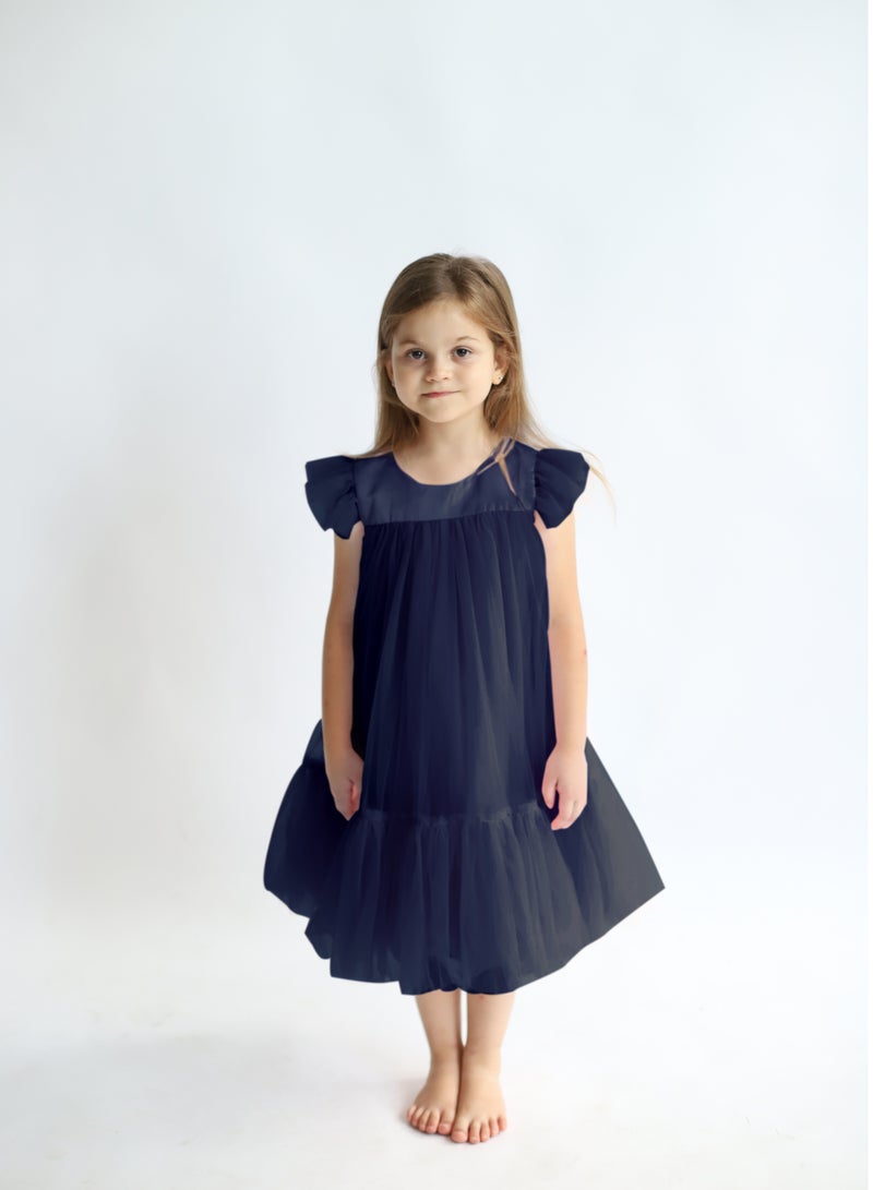 D'Daniela Flutter Sleeve Dress - Image 1