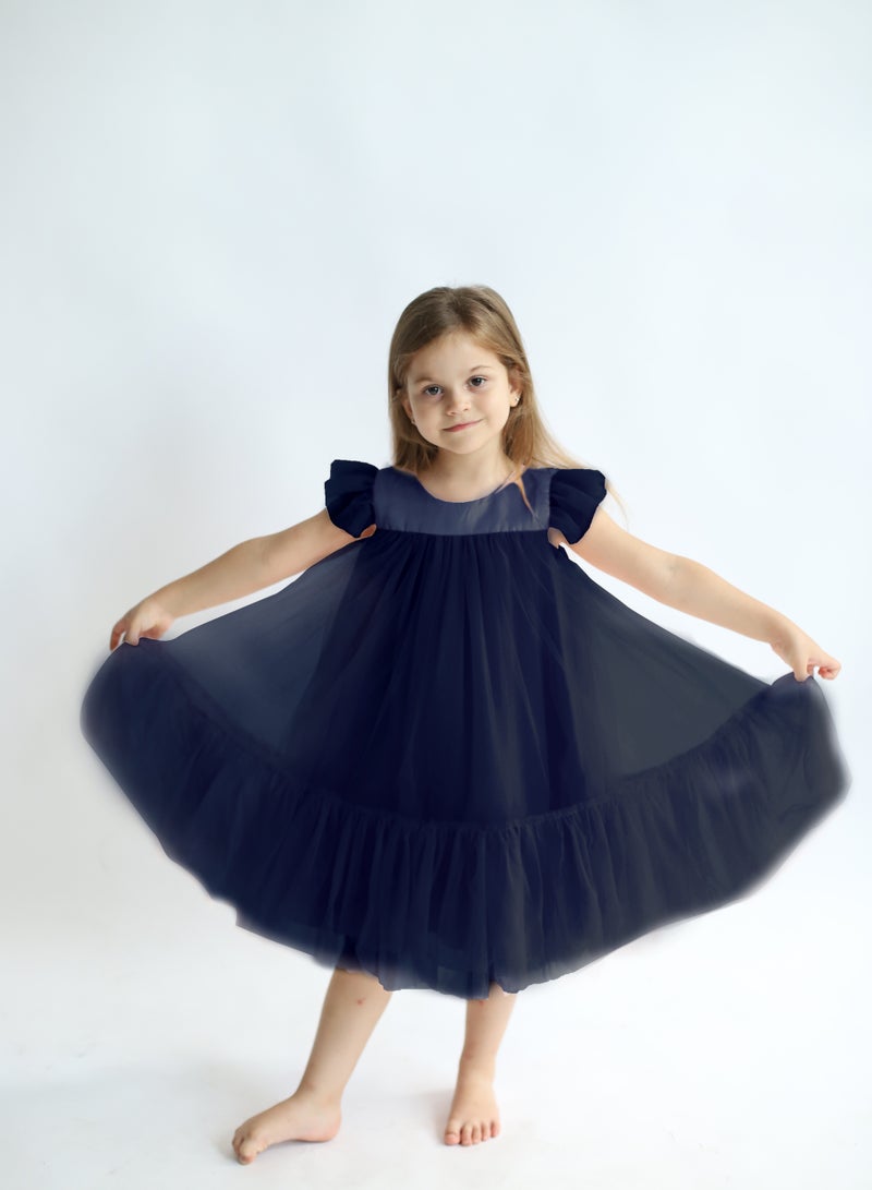 D'Daniela Flutter Sleeve Dress - Image 3