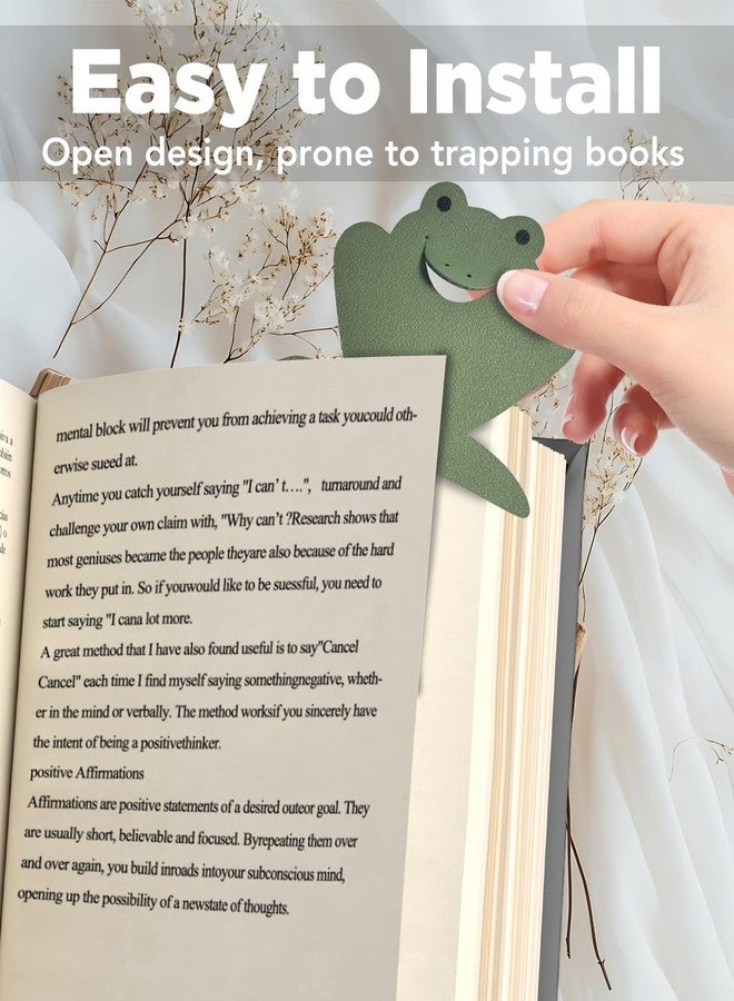 WOCOCN Leather Cute Bookmark, Creative Book Corner for Reading, Size 3.15 x 2.89 in, Book Accessories, Suit for Teachers Students Book Reading Lovers, for School Office Home Supplies - Image 3