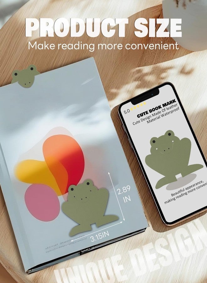 WOCOCN Leather Cute Bookmark, Creative Book Corner for Reading, Size 3.15 x 2.89 in, Book Accessories, Suit for Teachers Students Book Reading Lovers, for School Office Home Supplies - Image 5