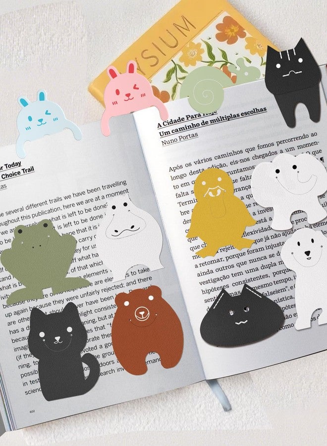 WOCOCN Leather Cute Bookmark, Creative Book Corner for Reading, Size 3.15 x 2.89 in, Book Accessories, Suit for Teachers Students Book Reading Lovers, for School Office Home Supplies - Image 4