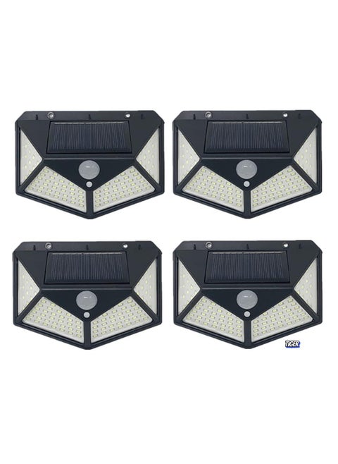 NEW Garden Solar Lights with 100LED and 3 Modes – IP65 Waterproof Outdoor Lighting with 270° Coverage and Motion Sensor, Perfect for Backyard, Fence, Patio, Front Door (4 Pack)
