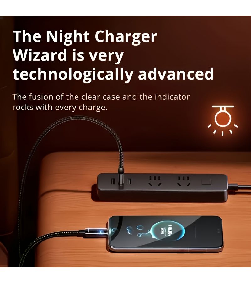 كابل بيانات سريع الشحن 240 واط 6 أمبير من USB C إلى Type C مضفر مع شاشة عرض بطارية LED في الوقت الفعلي لأجهزة آيفون وسامسونج وشاومي ون بلس وأوبو وهواوي بطول 200 سم - Image 5