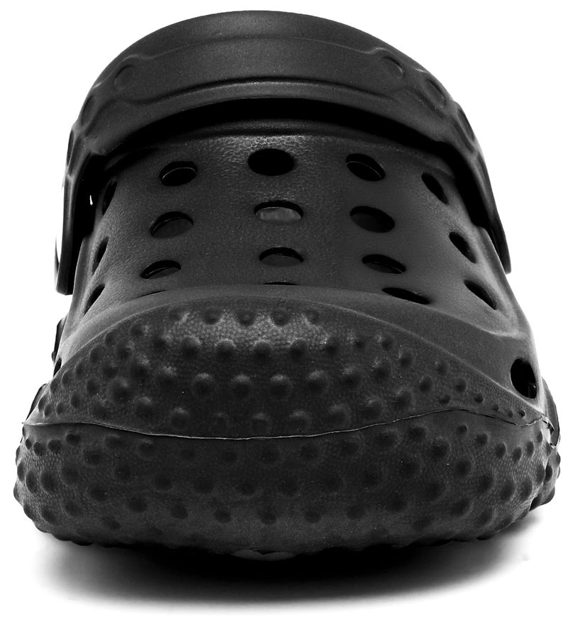 INMINPIN Kids Girls Boys Clogs Garden Shoes Toddler Slides Sandals Children Water Shower Beach Pool Slippers Indoor Outdoor,Big Kid 1,Black - Image 5