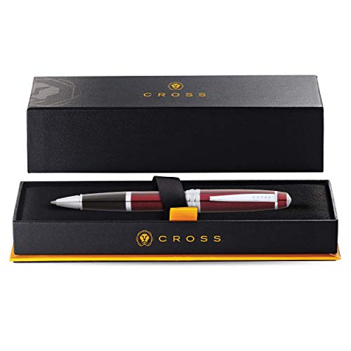 Cross Bailey Red Lacquer Rollerball Pen Refillable Pen for Smooth Writing WellBalanced Distinctive Design Easy Handling Comfortable Grip GiftReady Black Ink - Image 3
