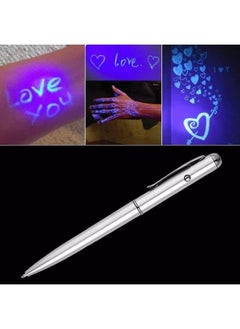 Generic Invisible Ink Pen 1Pcs Spy Pen with UV Light Magic Marker Pens for Secret Message and Birthday Party, Writing Secret Message  - Image 1