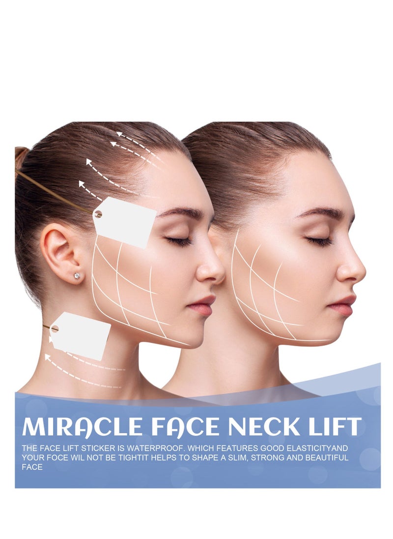 EELHOE 40 pcs Face Tape Face Lift Tape Face Tape Lifting Invisible Instant Face Lift Tapes and Bands for Jowls Secret Makeup Tape for Double Chin Face Lifting Sticker for Saggy Skin - Image 3