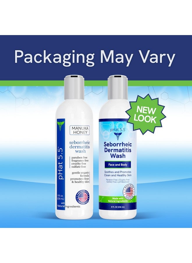 pHat 5.5 Seborrheic & Atopic Dermatitis Gentle Face Wash with Manuka Honey - Natural & Organic Face Cleanser & Body Wash For Sensitive Skin - Hypoallergenic, Paraben Free & Sulfate Free Acne Face Wash (8oz) - Image 2