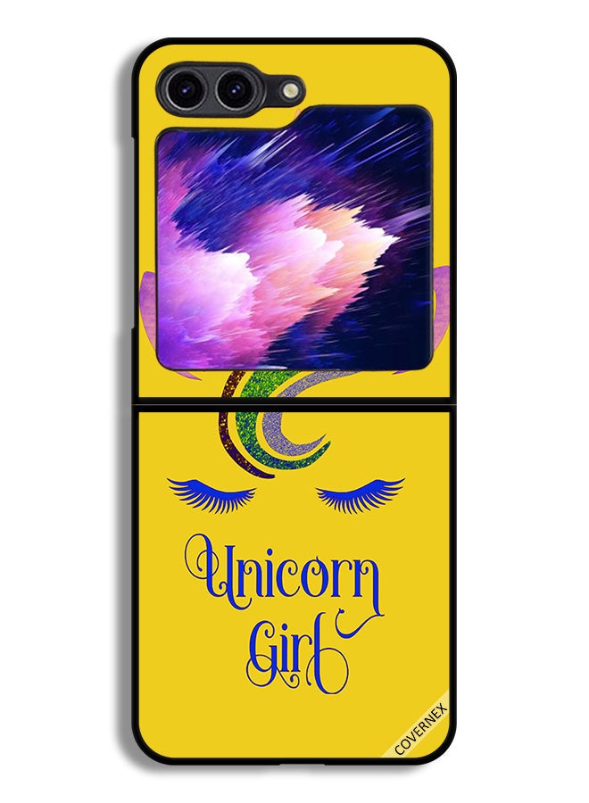 Covernex Samsung Galaxy Z Flip6 Protective Case Cover Unicorn Girl Art - Image 1