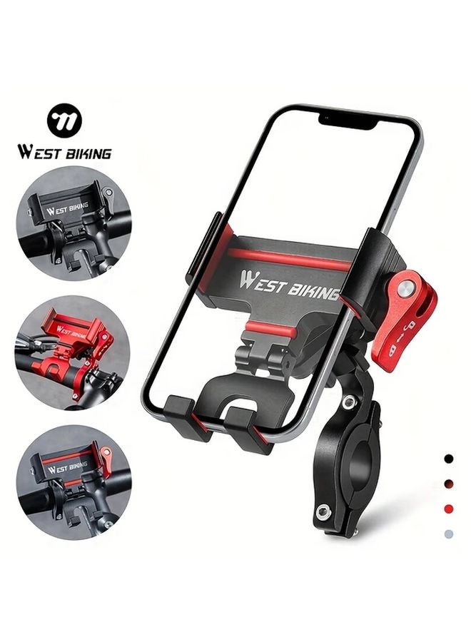 Black Bicycle Phone Mount Quick Disassembly 360 Rotatable For Handlebar 22 45mm - Image 2