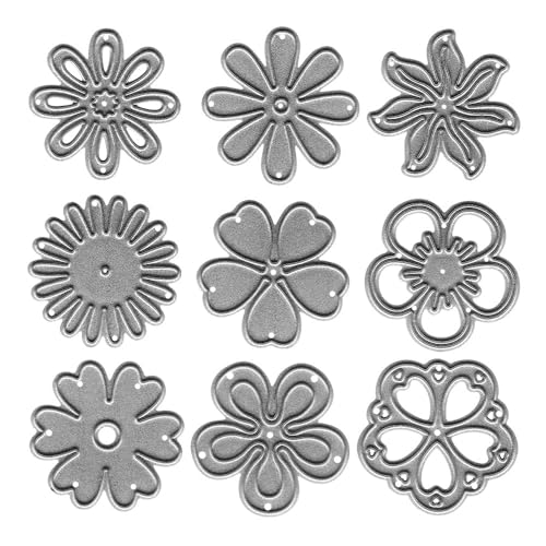 Hying Spring Flowers Cutting Dies for Card Making, Floral Flowers Die Cuts Symmetry Pattern Floral Snowflake Dies Stencil Embossing Template for Crafting Scrapbooking DIY Photo Album - Image 5