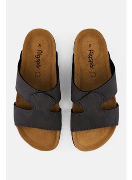 Algspar Men Slip On Cork Sandals, Dark Grey  - Image 2