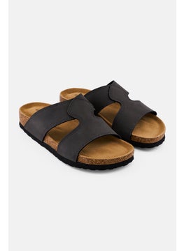 Algspar Men Slip On Cork Sandals, Dark Grey  - Image 1