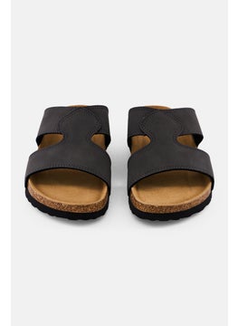 Algspar Men Slip On Cork Sandals, Dark Grey  - Image 4