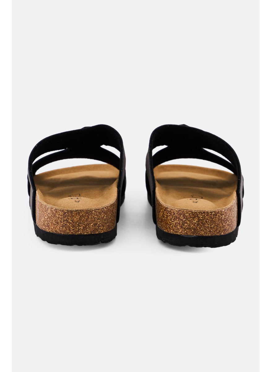Algspar Men Slip On Cork Sandals, Dark Grey  - Image 3