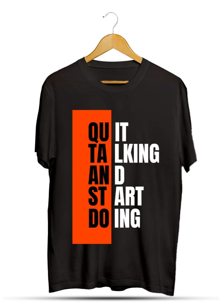SHOP NEW ARRIVALS Quit Talking & Start Doing T-Shirt – Motivational Quote Graphic Tee | Inspirational Gift for Entrepreneurs, Goal Getters & Action Takers - Image 1