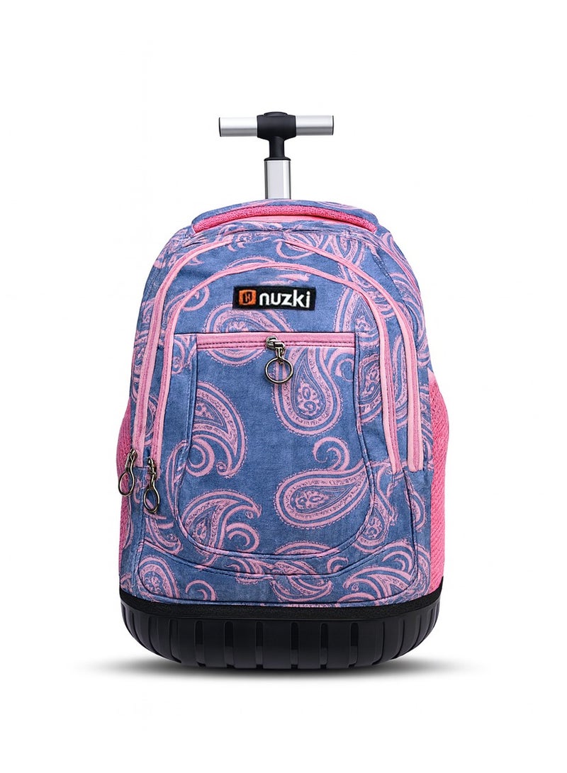 نوزكي حقيبة مدرسية ترولي نوزكي للطلاب - مقاس 16 بوصة - حقيبة متعددة الوظائف بعجلات - مناسبة للأولاد والبنات - Image 5