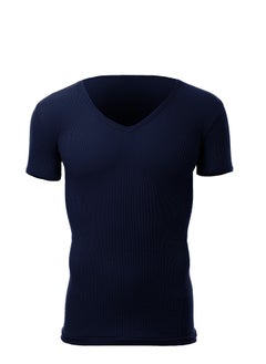 Cottonil - Neck Men Undershirts-Derby-V-Navy