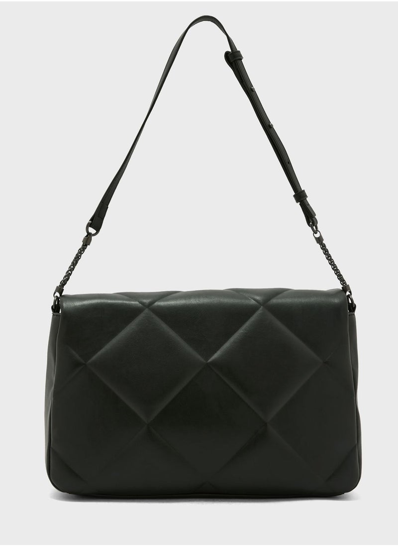 CALVIN KLEIN Re-Lock Quilt Large Satchel  - Image 2
