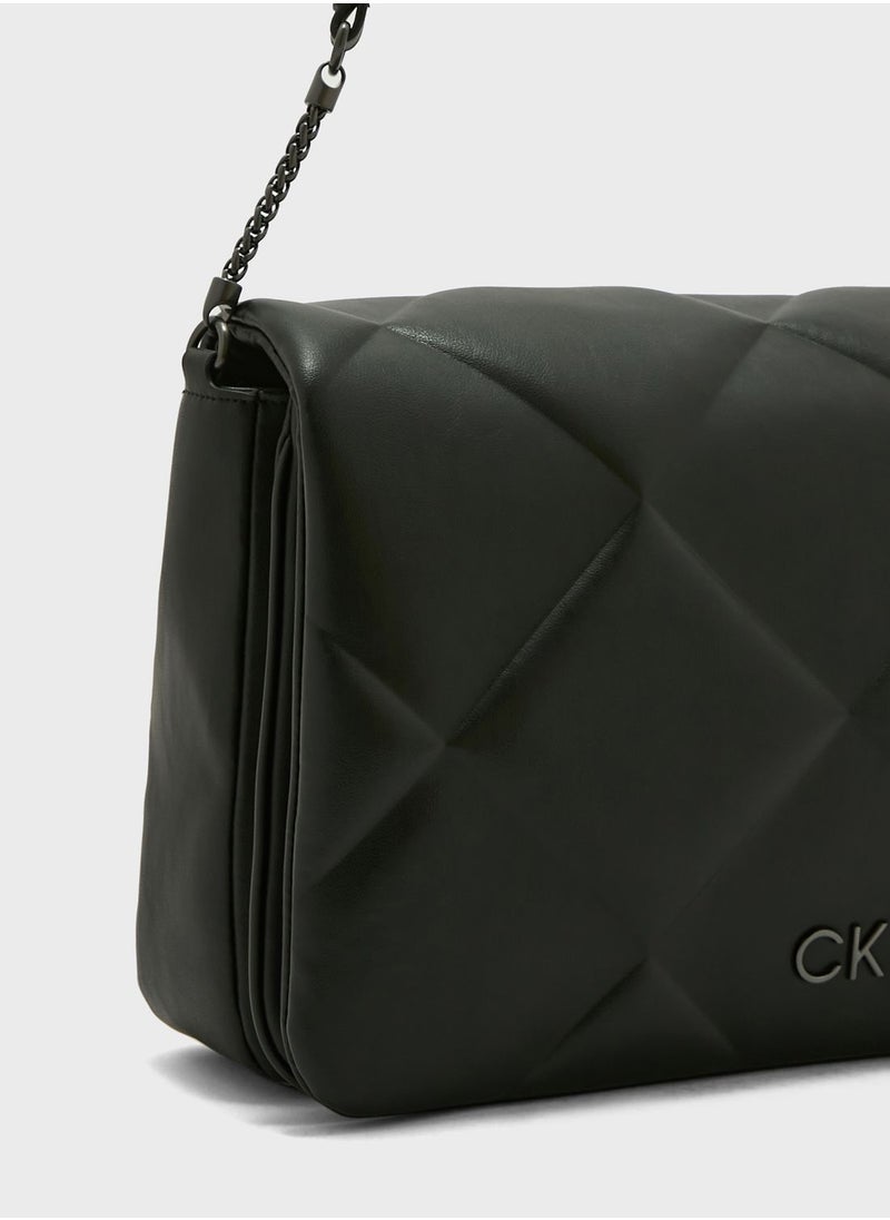CALVIN KLEIN Re-Lock Quilt Large Satchel  - Image 3