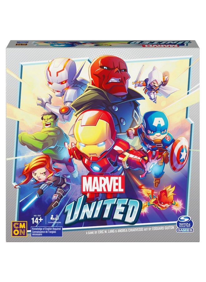 Spin Master Games Marvel United, Award-Winning Superhero Cooperative Multiplayer Strategy Card Game Captain America Hulk, for Adults, Families and Kids Ages 14 and up - Image 1