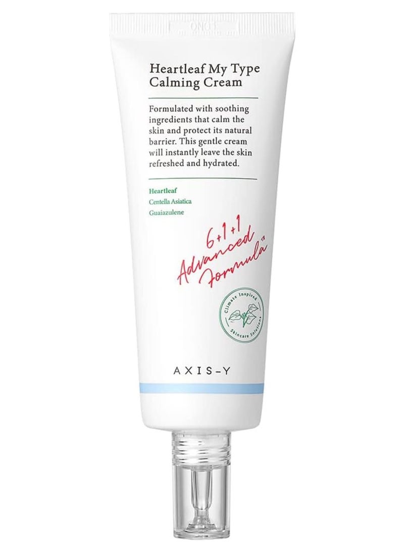 AXIS-Y Heartleaf My Type Calming Cream 60 ml | Hydrating Gel Moisturizer | Sensitive Skin | Centella Asiatica | Dehydrated Skin | Korean Skincare - Image 1
