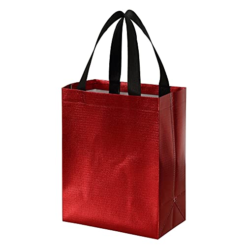 Tosnail 40 Pack 10 x 8 Inches Reusable Gift Bags, Medium Fabric Tote Bag with Handle, Present Bag for Weddings, Birthdays, Party Favors, Baby Showers, Bridal Showers - Assorted 5 Color - Image 4