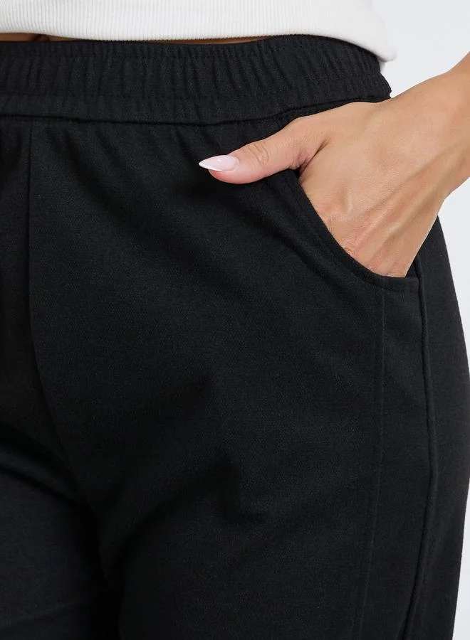 Styli Women Black Relaxed Fit Joggers