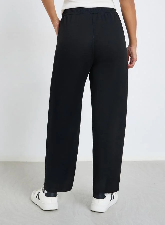 Styli Women Black Relaxed Fit Joggers