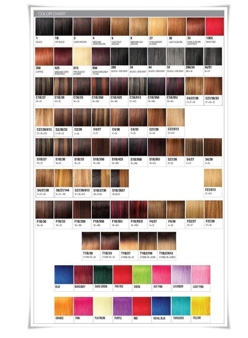 إستيل جديلة أصلية فاخرة من 3 ألوان S1B/27 - Image 3