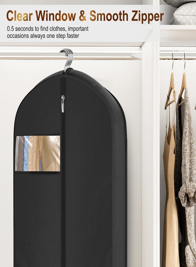 ميسلو حقائب ملابس طويلة من ميسلو، بطول 65 بوصة، مثالية للسفر، للنساء. حقائب فساتين واسعة من الأسفل، مقاومة للماء، لحماية الفساتين، مناسبة لتخزين الملابس في الخزانة، وأغطية للملابس المعلقة، وتخزين فساتين الزفاف. - Image 4