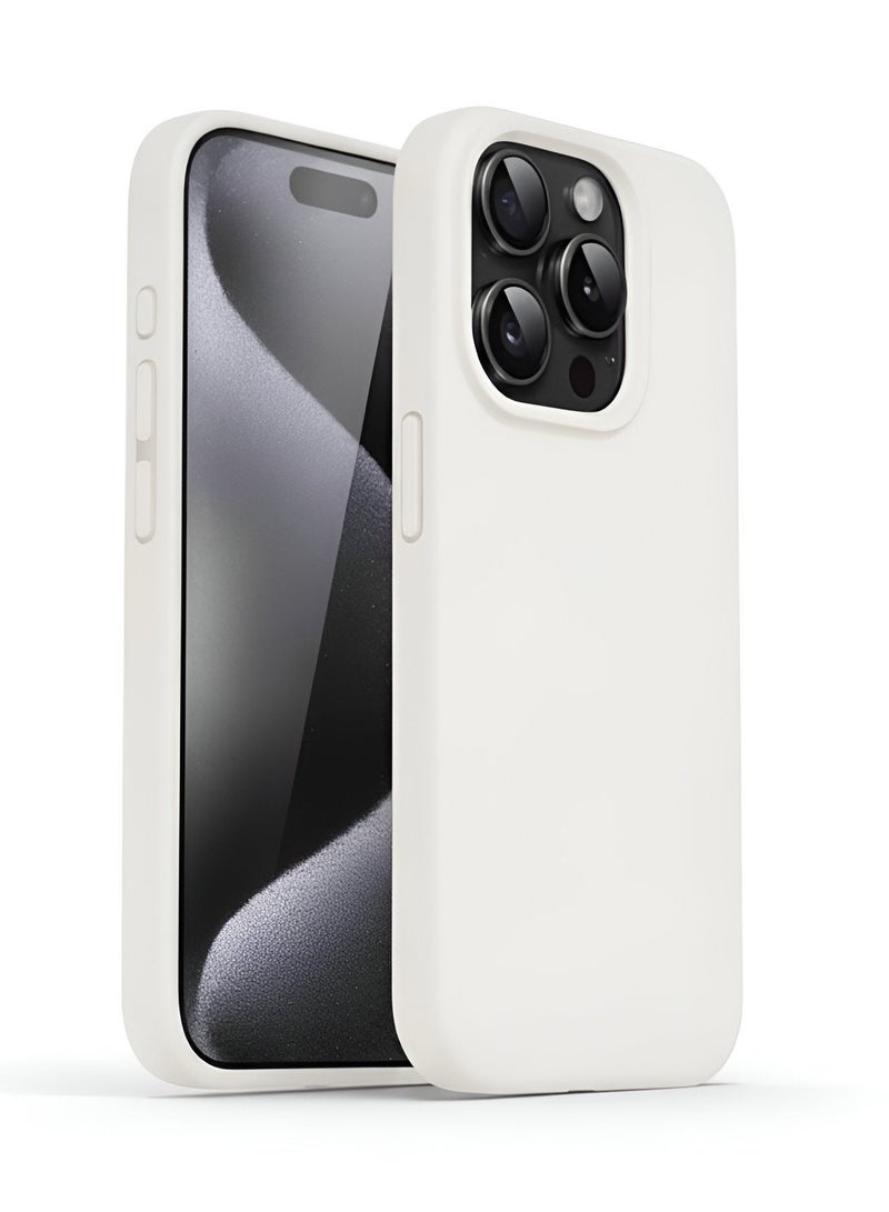 Mida iPhone 15 Pro Max Silicone Case Cover, full body protection case with a soft silky feel, shockproof cover with microfiber lining - Image 1