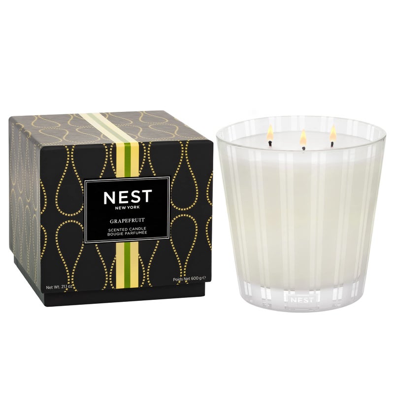 نيست فراجرانسيز العطور العش NEST03GF002 شمعة 3-WICK- GRAPEFRUIT 21.2 أوقية 