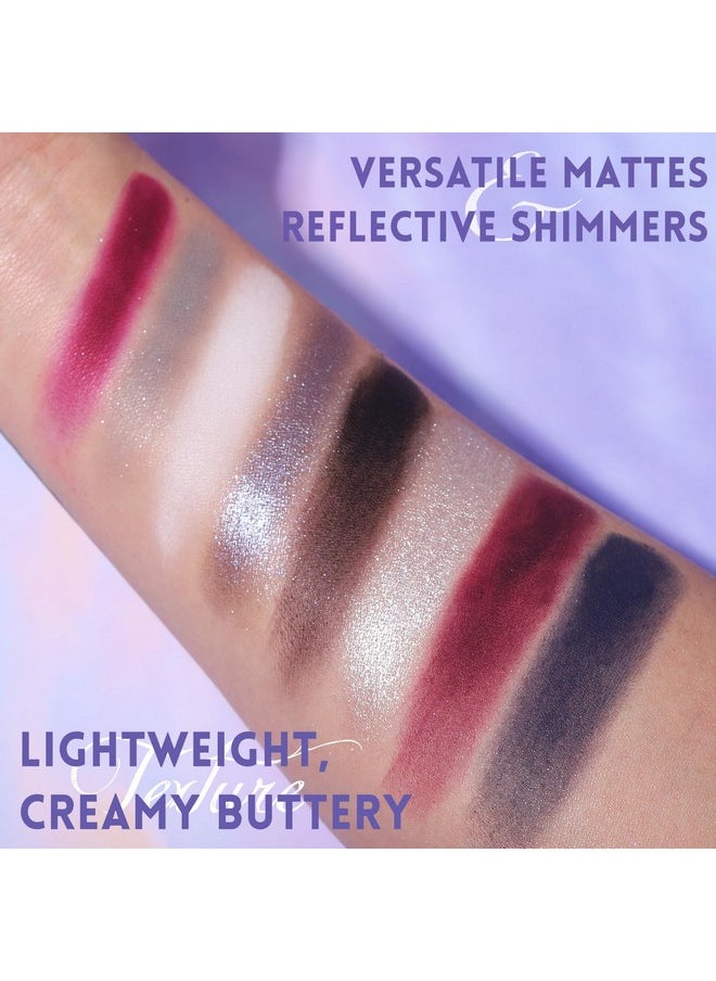 Ucanbe - UCANBE Smokey Eyeshadow Palette, 8 Colors Black White Red Burgundy Gray Shimmer Matte Glitter Makeup Pallet, Dark Shades High Pigmented Travel Size Sombras De Ojos Eyes Shadow Kit - Image 1