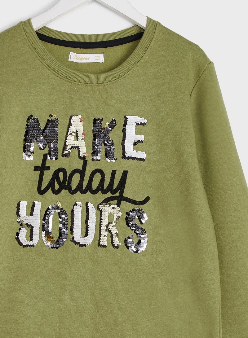 Ripples Graphic Sweatshirt