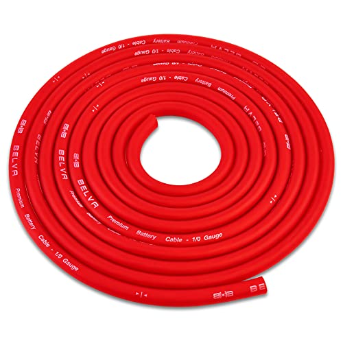 Belva True 1/0 Gauge AWG Premium CCA Complete Amplifier Wiring Kit with OFC 2-Channel RCA Cable - BAK02 RED - Image 5