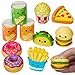 Playbees Mini Squish Fast Food Toys 10 Pack Assorted Designs SlowRise Stress Relief Toys for Kids Mini Fidget Toys for Sensory Play Party Favors Junk Food Goodie Bag Fillers for Boys Girls - Image 4