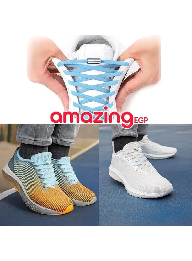 أمازينج. إي جي بي ربطة حذاء مرنة بدون ربط ونظام قفل مغناطيسي، مقاس واحد يناسب الجميع - Image 4