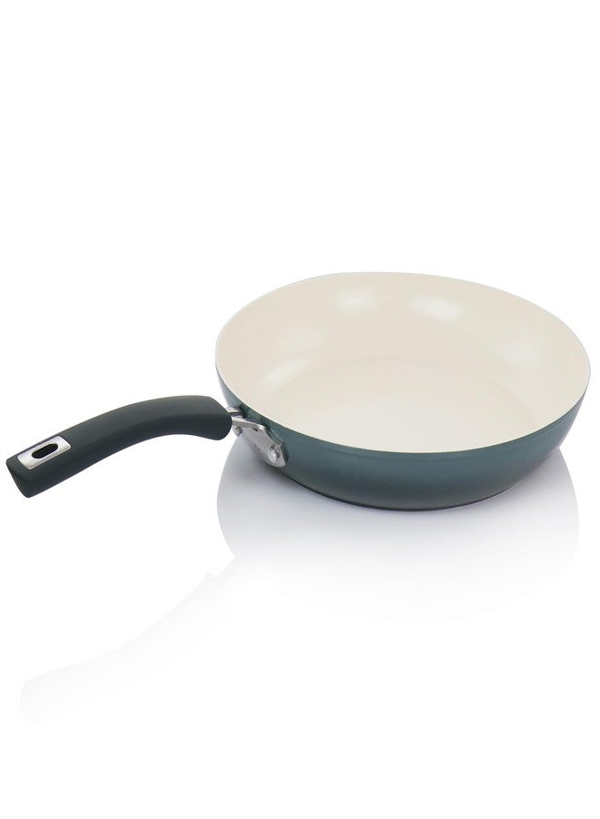 Oster Corbett 12" Gradient Grey Forged Aluminum Skillet With Ceramic Non-stick - Induction Base - Soft Touch Bakelite Handle - Image 2