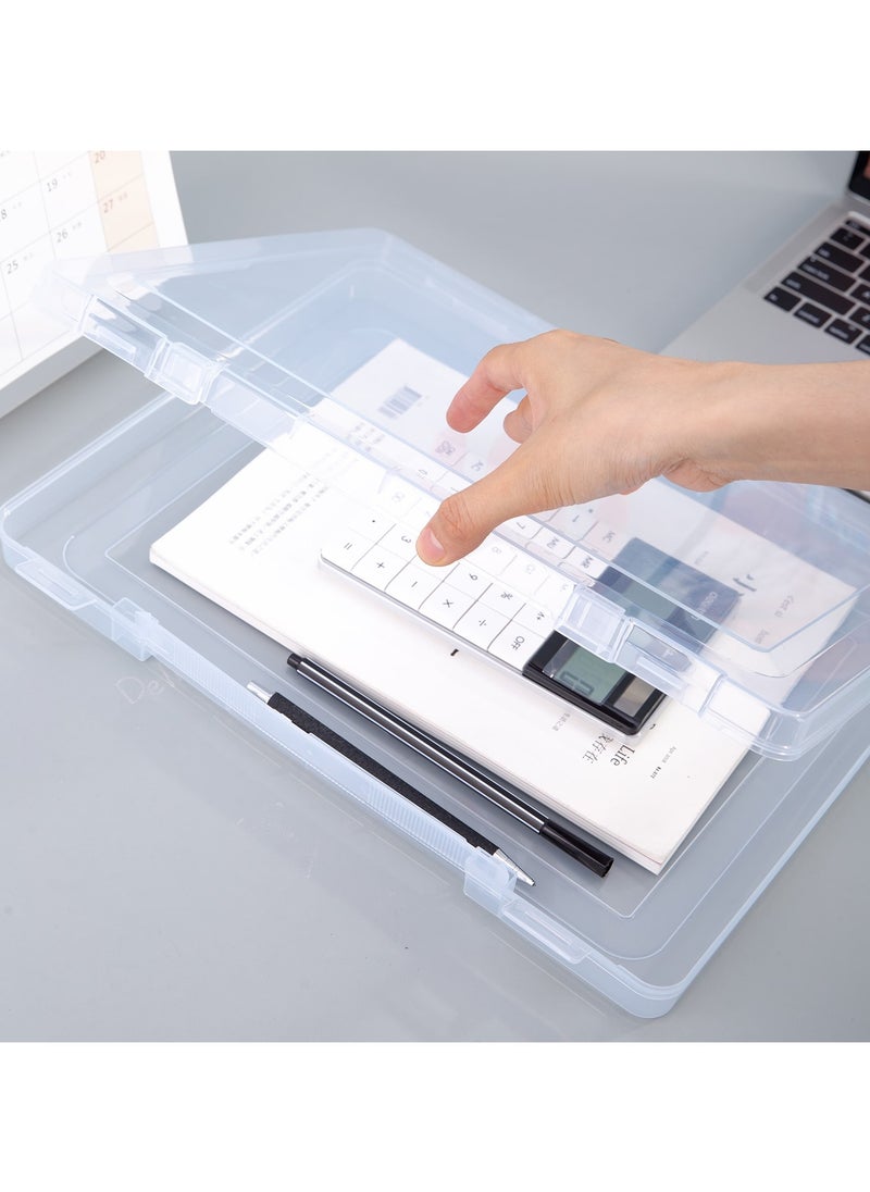 Deli - E5702 File Box - A4, Blue/Red - Image 1