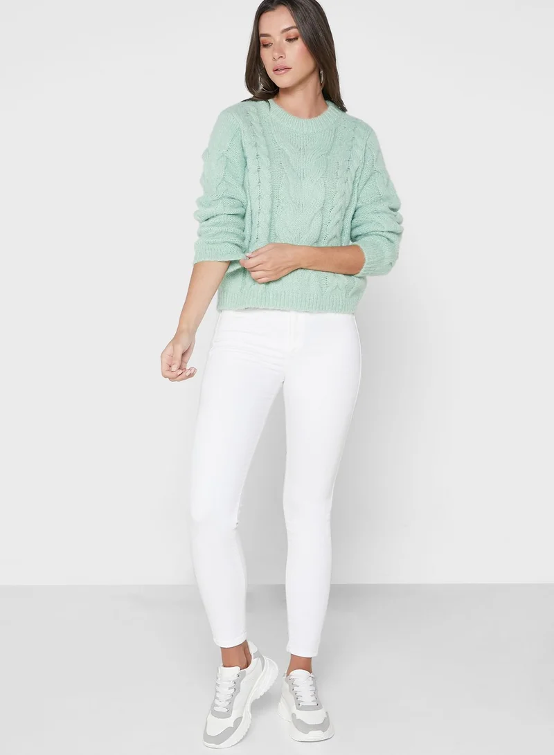 VERO MODA Cable Knit Sweater