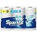 Sparkle PickASize Paper Towels 3 Triple Rolls 9 Regular Rolls Everyday Value Paper Towel With Full And Half Sheets - Image 1