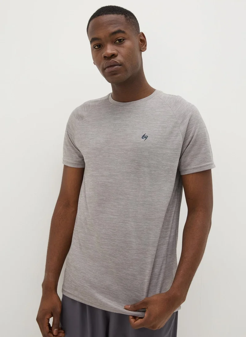 Matalan Souluxe Grey Two Tone T-Shirt