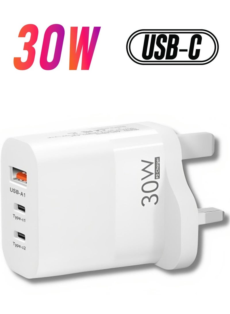 Denx "White Dual PD Port Wall Charger by DENX: Model M/DX222" - Image 1