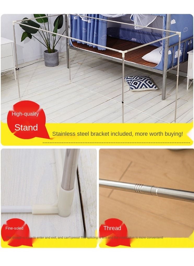 Generic - My Privacy Bed Tent Single Bed Tent Curtain Shading Cloth Bed Canopy Mosquito Net - Image 1