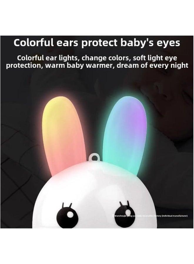 Baby Children Music Player Rabbit Story Machine Small Portable Toddler Toy Early Education 2-6 Years Old-Memory Capacity:Upgraded Model—cute [blue]  - Image 3