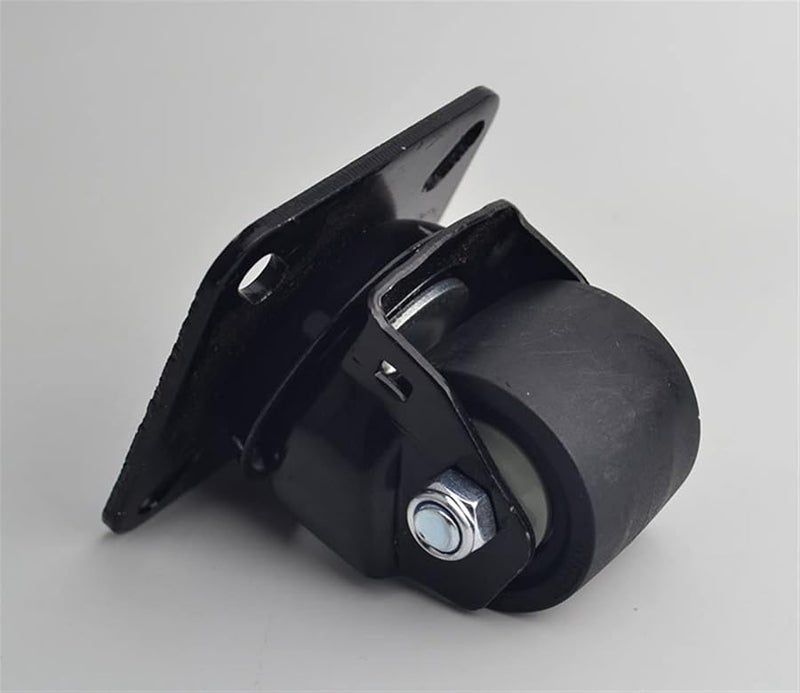 عجلات ثقيلة 2 بوصة مركز منخفض سعة تحميل 300 كجم مع فرامل براغي للعربات والآلات - Image 4