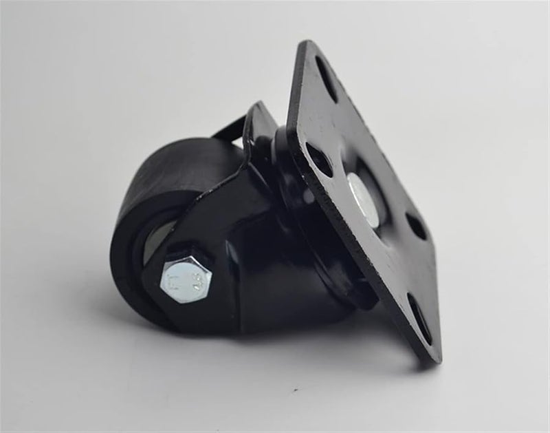 عجلات ثقيلة 2 بوصة مركز منخفض سعة تحميل 300 كجم مع فرامل براغي للعربات والآلات - Image 5