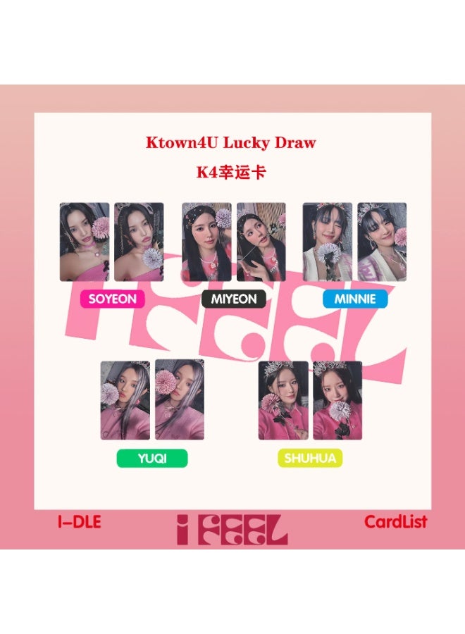 NIBEMINENT 5 Pcs Kpop (G)I-DLE Ktown4U Lucky Draw Lomo Cards Card For Fans Collection Gifts - Image 2